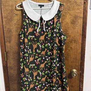 Smak Parlour 3X Giraffe & Strawberry Print Dress